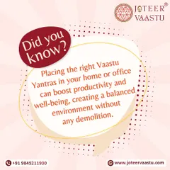 Did you know that placing the right Vaastu Yantras in your home or office can boost productivity and well-being? This creates a balanced environment without the need for any disruptive demolition or renovations.
