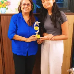 Another proud moment, celebrating my student Sana's achievement in her 10th-grade art exam. Her dedication has paid off beautifully.