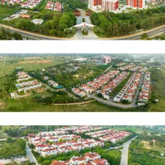 A duplicate of the wide aerial view of Zuari Garden City, reinforcing the scale and planning of this large residential development in Mysuru.