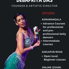 A summary of the courses offered by Debapriya Das, from professional training in Koramangala to online Stretch & Strength modules.