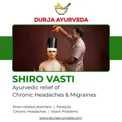 Shiro Vasti is an ancient healing therapy for modern ailments. It provides relief from chronic headaches, migraines, and vision problems by holding medicated oil on the head to restore balance.