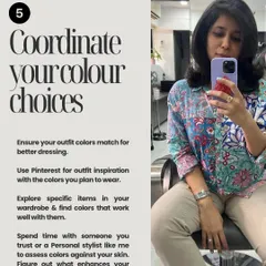 A key tip to dressing better is coordinating your color choices. I can help you figure out which colors enhance your features and find inspiration to build outfits that work for you.