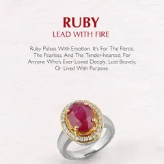 Ruby: Lead with fire. Ruby pulses with emotion. It is for the fierce, the fearless, and the tender-hearted. It is for anyone who has ever loved deeply, lost bravely, or lived with purpose.
