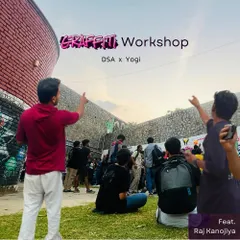Here I am with my co-artist, guiding the students at the start of our graffiti session at IIT Delhi. We believe in teaching by doing, getting everyone involved from the very first moment to create a sense of shared ownership over the final piece.