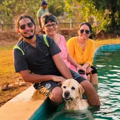 A perfect family moment by the pool. Our space is designed for everyone to relax and enjoy quality time together.
