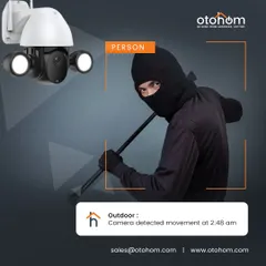 Our outdoor security camera provides more than just surveillance; it offers intelligent protection. With person detection and instant mobile alerts, you get notified about movement at your property in real time, day or night.