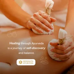 This is Churna Pinda Sweda, a therapeutic massage using warm poultices filled with herbal powders. This treatment is highly effective for reducing muscle stiffness, easing joint pain, and improving flexibility by targeting inflammation directly.