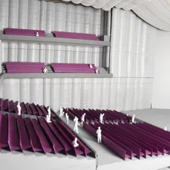 For a public auditorium project, we created this detailed model to study sightlines and seating arrangements. This hands-on approach allows us to test concepts of scale, rhythm, and human interaction in a tangible way.