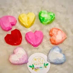 Pamper your loved ones with these cute and adorable heart-shaped scented soap bars. I can customize them with different fragrances and colors to help you spread the scents of love.
