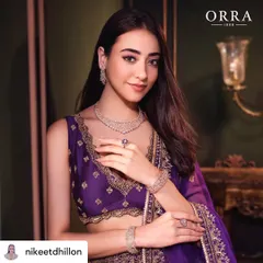 A beautiful shot featuring a rich, purple lehenga. I used complementary tones on the eyes to make the look cohesive and striking, demonstrating my skill in color theory for shoots.