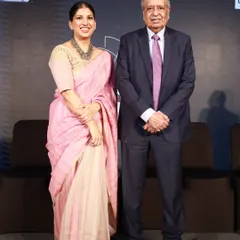 It was an honor to stand alongside Mr. M. Damodaran, a stalwart of corporate governance. Hosting events like these allows me to facilitate conversations with leaders who are shaping industries.