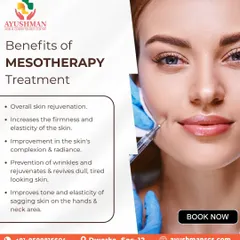 This graphic details the many benefits of Mesotherapy. This treatment improves skin firmness, radiance, and elasticity while preventing wrinkles and reviving dull, tired-looking skin.