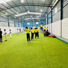 A look inside the spacious, well-lit indoor training facility we used during our international tour in Sri Lanka.