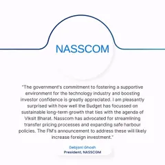 Debjani Ghosh, President of NASSCOM, shares her positive feedback on the Union Budget's focus on supporting the technology industry and boosting investor confidence.