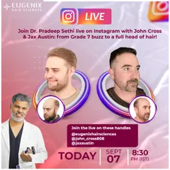 An announcement for an Instagram Live session with Dr. Pradeep Sethi, showing our commitment to community engagement and education.