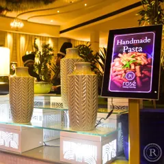 Experience the heart of Italy with our handmade pasta station. We offer a selection of fresh pastas and rich sauces, allowing guests to enjoy a classic Italian dish prepared to their liking in an elegant setting.