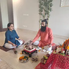Another glimpse of a Hawan Pujan at one of our centers. We seek blessings and express gratitude through this ancient and powerful practice.