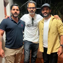 With my brother and acclaimed director Prashanth Neel. Building relationships with visionary directors is key to creating action that truly enhances the film's narrative.