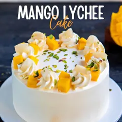 A tropical symphony of flavors! Our Mango Lychee cake combines two delicious summer fruits for a light, refreshing, and unique taste.
