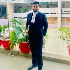 A picture of me at the Gurugram District Court. I regularly appear in courts across the NCR, including Gurugram and Faridabad, to represent my clients in various family law cases.