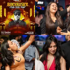 A collage from a Holly-Bolly night, mixing Hollywood and Bollywood hits. You can see the crowd loving the mashup of different musical styles.