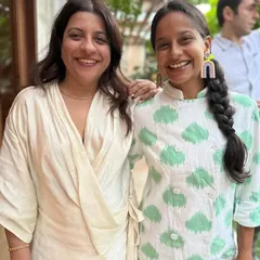 With our dear client, director Zoya Akhtar. We've been catering for her since our tiny home kitchen days, and we love bringing her favorite dishes, like our live taco and pizza stations, to her celebrations.