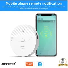 Receive instant remote notifications if a break-in is attempted. When the glass vibration sensor is triggered, it sounds a 130dB alarm and simultaneously sends an alert to your smartphone via the Tuya or Smart Life app, so you're always aware.