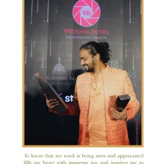 A personal moment of gratitude. This shot captures the joy and humility of being recognized for the work we are so passionate about. Every award inspires us to keep growing and creating.