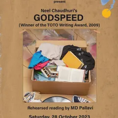 I was honoured to be invited by Toto Funds the Arts to do a rehearsed reading of Neel Chaudhuri's award winning play, 'Godspeed'. Bringing a script to life, even in a reading format, is a challenge I truly enjoy.