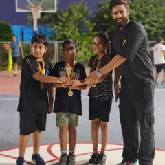 The U-10 FireBall runners-up team receiving their trophy. Even in defeat, they showed the heart of a champion, and that deserves to be celebrated.
