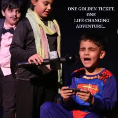 One golden ticket, one life-changing adventure. A dramatic scene from our "Charlie and the Chocolate Factory" adaptation.