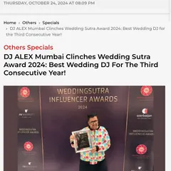 The news of the award featured in the Ahmedabad Mirror. It's humbling to see our hard work recognized in publications across the country. This motivates me to keep raising the bar.