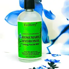 My Rosemary Hydrosol Toning Facial Mist is rich in iron, calcium, and vitamin B6. It promotes healthy skin and hair, strengthens hair, and increases elasticity.