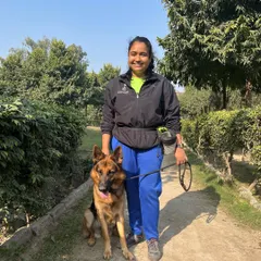 A calm and structured walk is a beautiful thing. Phantom the German Shepherd is staying right by my side, focused and relaxed, demonstrating what's possible with proper leash training.