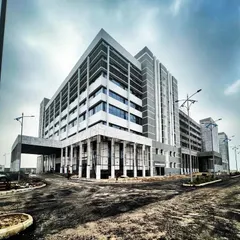 This is the hospital block of the Indraprastha medical research institute in Panipat during the final stages of construction. My on-site management ensured that this massive complex was built according to plan, ready to serve the region with world-class medical facilities.