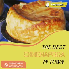 My Chhenapoda is made the old-fashioned way, giving it that perfectly caramelized crust and soft, crumbly interior. It’s a dessert I am very proud of, often called the best cotton cheese cake in town by my customers.