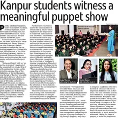 A wonderful article in the Times of India about a "meaningful puppet show" for students in Kanpur. Features like this help highlight the educational impact of integrating arts into the school curriculum.
