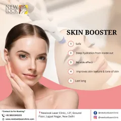 Our Skin Booster treatments provide deep, lasting hydration from within. This safe procedure improves the overall texture and tone of your skin for a healthy, dewy glow with no side effects.