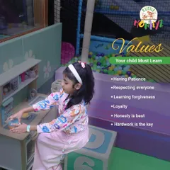 We believe in teaching important values through play. Our imaginative play corners, like this toy kitchen, help children learn patience, sharing, and cooperation while they have fun cooking up imaginary meals.