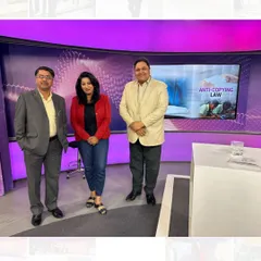 A picture with my fellow panelists at the Sansad TV studio after a productive discussion on the Uttarakhand Competitive Examination Ordinance, 2023. Engaging with other experts is crucial for a well-rounded policy debate.