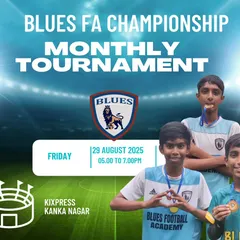 Announcing our Blues FA Championship Monthly Tournament, a great platform for our players to compete regularly.