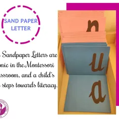 The Sandpaper Letters are a child's first step towards literacy in our classrooms. By tracing the tactile letters with their fingers, children form a muscular memory of the shape of each symbol, connecting it to its sound long before they write on paper.