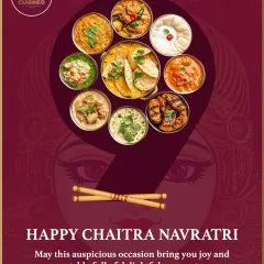 Nine days of fasting, nine days of divine flavors. This image showcases our special Navratri thali, made with love, purity, and fast-friendly ingredients.