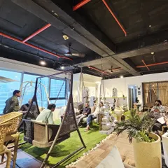 Leading architects from Vizag relaxing on our swings during a tour of our flagship store. Our showroom is designed to be an experience center for the design community.