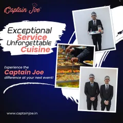 I deliver exceptional service and unforgettable cuisine. This collage shows my uniformed staff, the buffet line, and the overall professional experience you can expect at your event.
