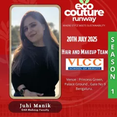 Our faculty are industry experts. Meet Juhi Manik, our OAR Makeup Faculty, who was part of the official Hair and Makeup team for the Eco Couture Runway fashion event.
