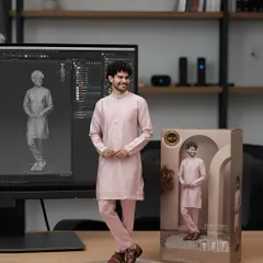 This is where your vision becomes a reality. This image gives a glimpse into my customisation process, where I use modern techniques to help you design and visualize your perfect outfit, ensuring every detail is exactly as you imagined.