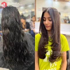 A great haircut is the foundation of all styling. This before-and-after shows a transformation into a modern, multi-layered style that adds volume and movement, a fundamental and highly requested service you will learn to perfect.