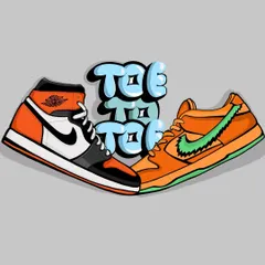 A client wanted a logo for their sneaker business, Toe To Toe, using two of their favorite kicks. We worked together to create this custom graphic with a cool, bubbly font that captures their brand's vibe perfectly.