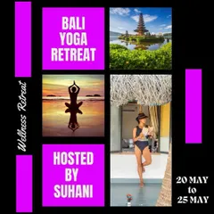 I invite you to join me for a transformative journey in Bali. This is more than just a yoga trip; it's a wellness retreat designed to heal, rejuvenate, and connect you with the spiritual heart of the island through daily practice, cultural immersion, and sound healing.